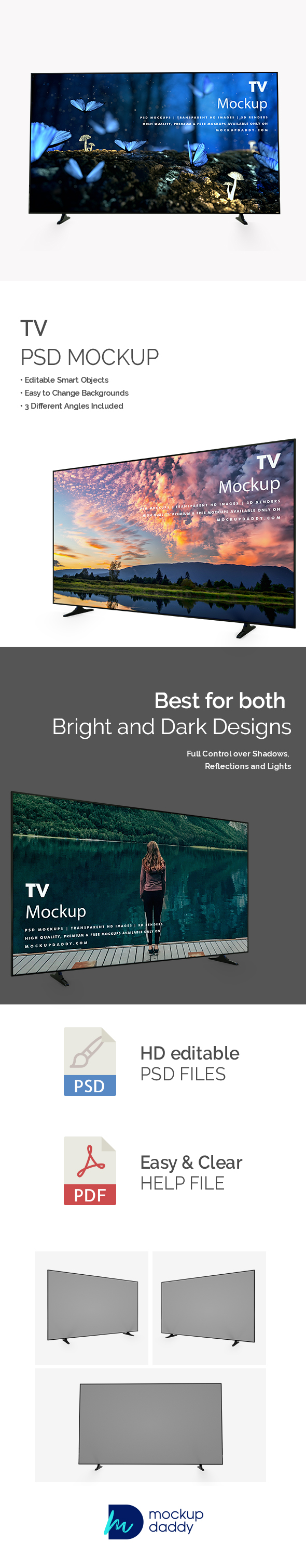 LED TV Mockup Featured