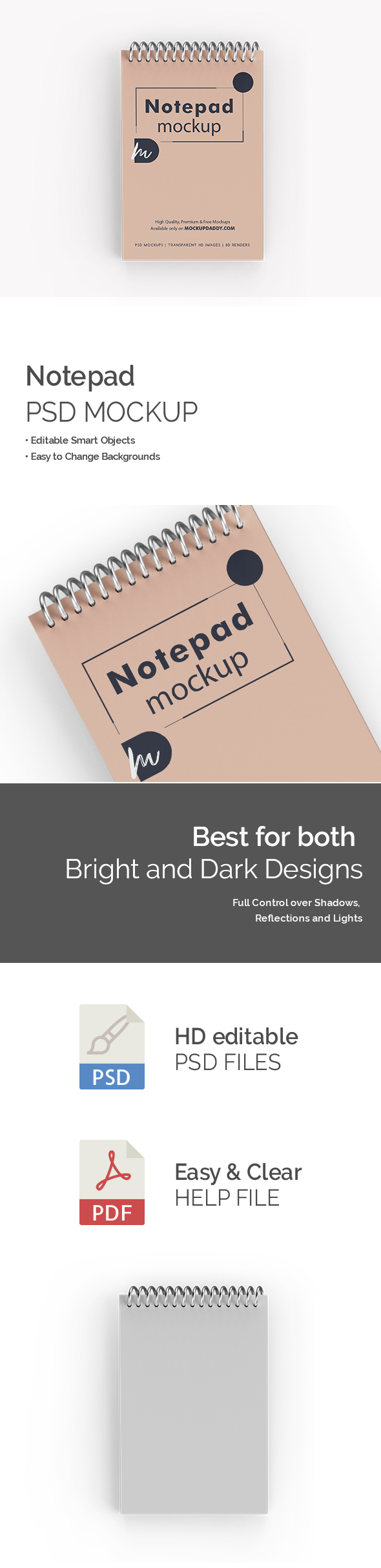 Small Spiral Notepad Mockup Featured