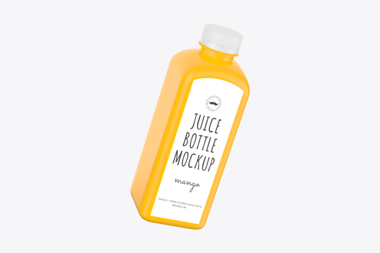 Mango Juice Bottle Mockup Mockup Daddy