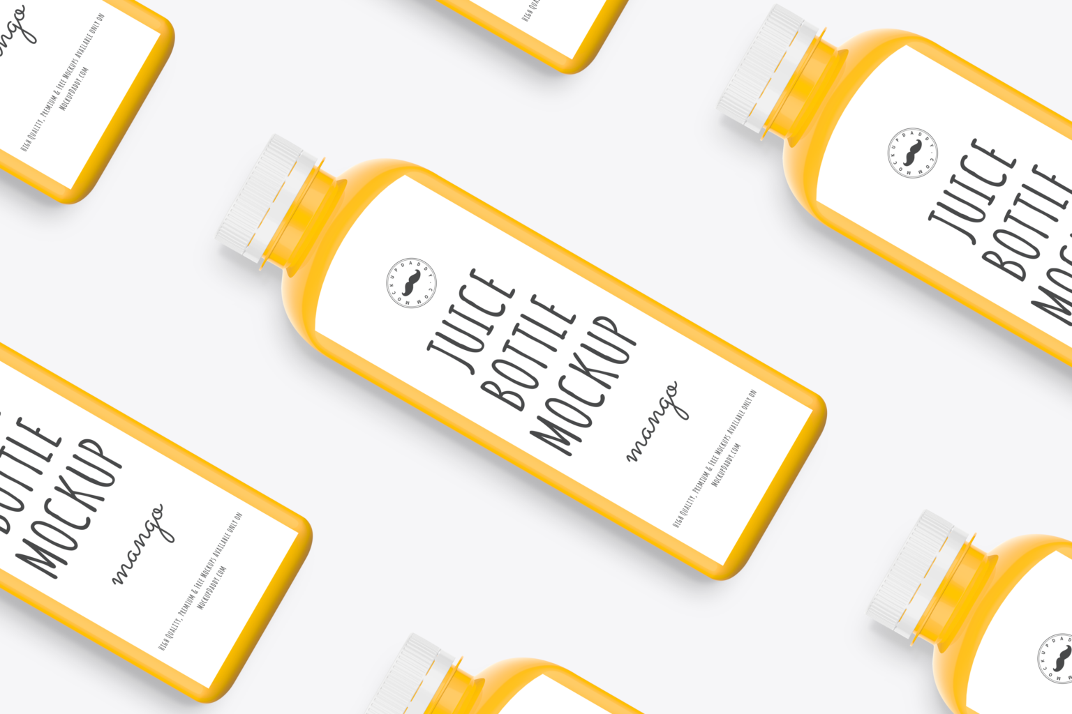 Mango Juice Bottle Mockup Mockup Daddy