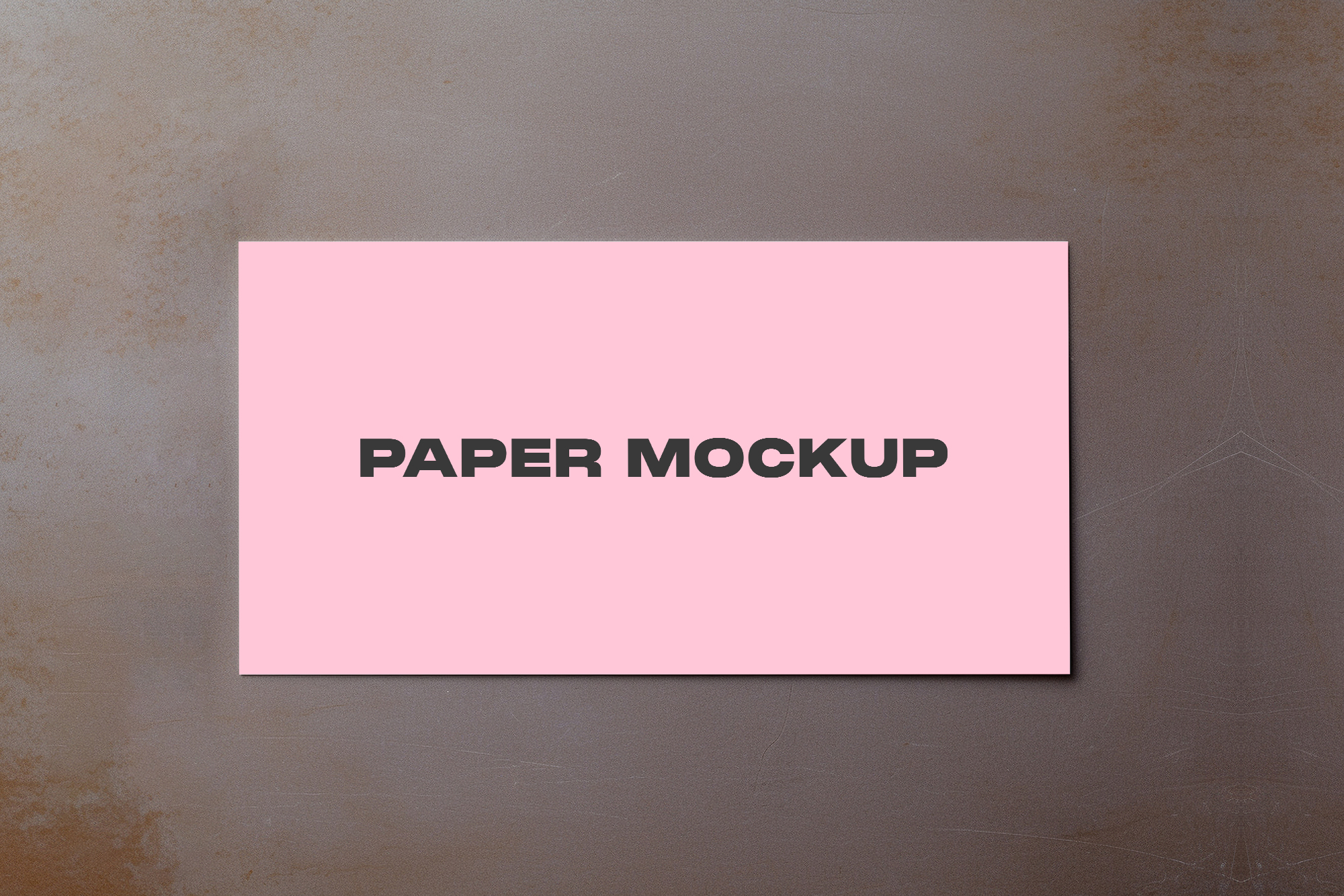 Customizable Horizontal Paper PSD Mockup - Mockupdaddy