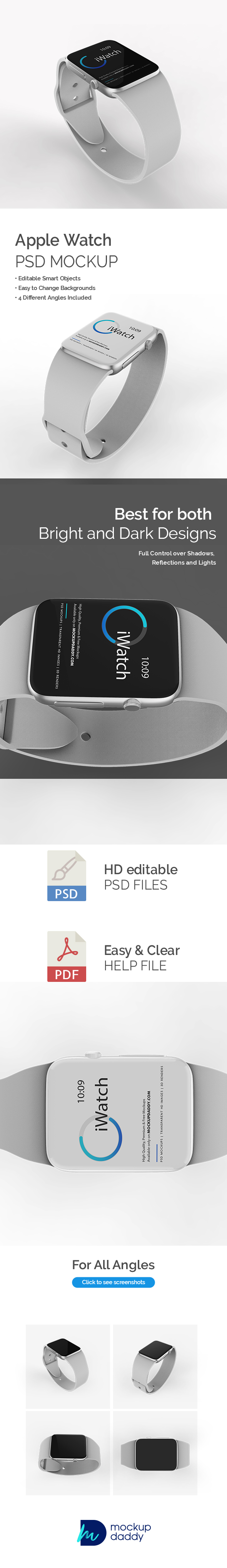 Apple Watch Mockup Free Download - Mockup Daddy