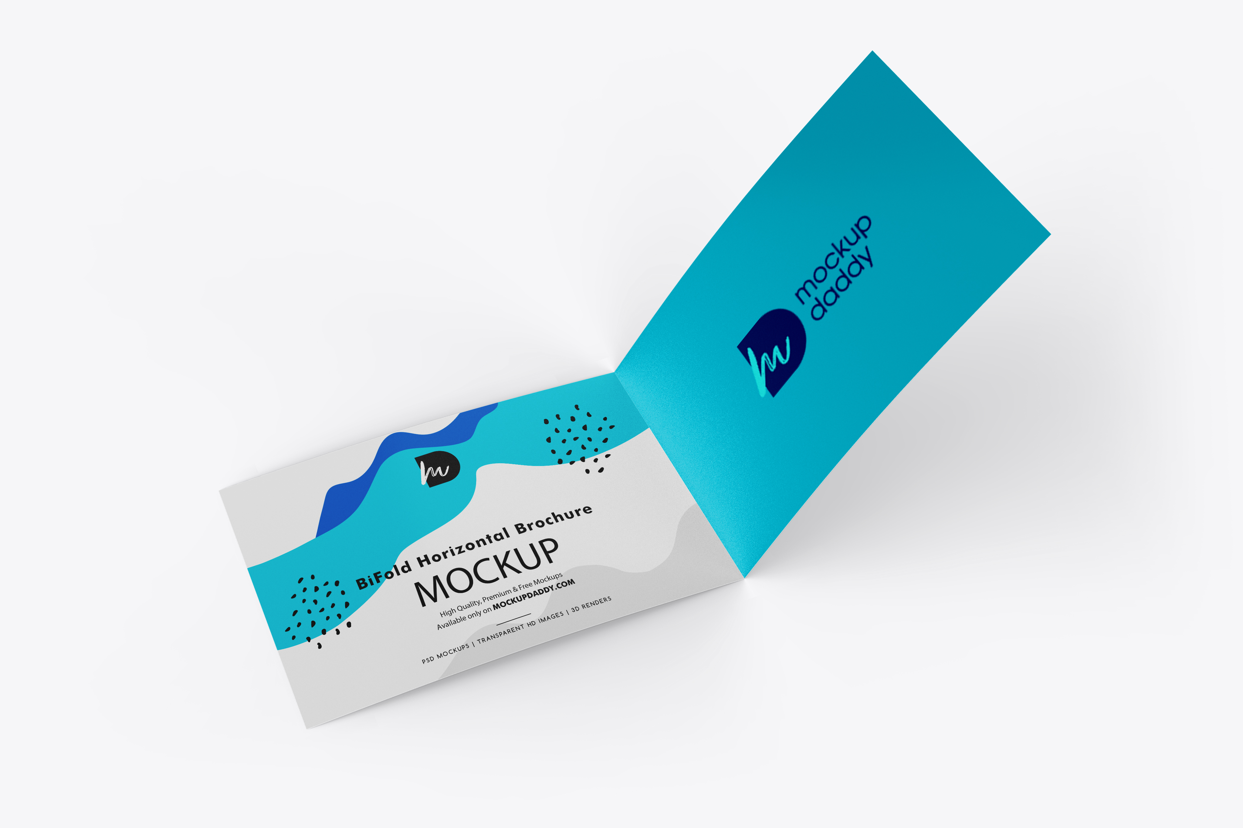 Download Bifold Horizontal Brochure Mockup - Mockup Daddy