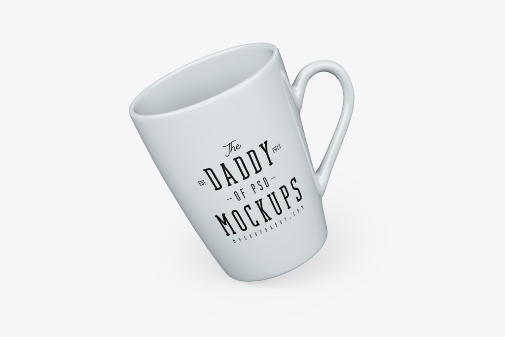 Download Mug Mockup with Heart Handle - Mockup Daddy