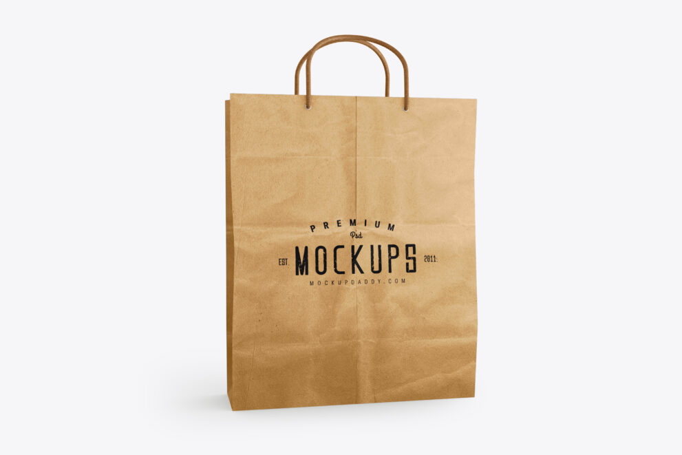 Kraft Paper Bag Mockup Free Download - Mockup Daddy