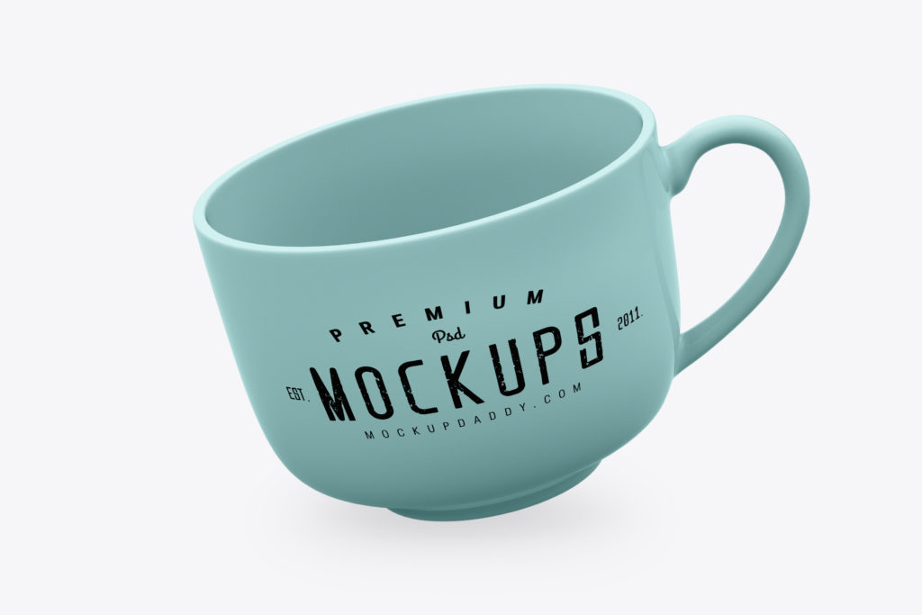 Download Mug Mockup with Heart Handle - Mockup Daddy