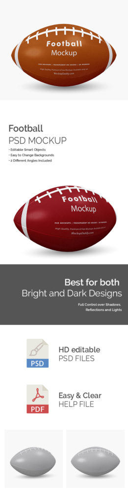 Download Rugby Ball Mockup - Mockup Daddy