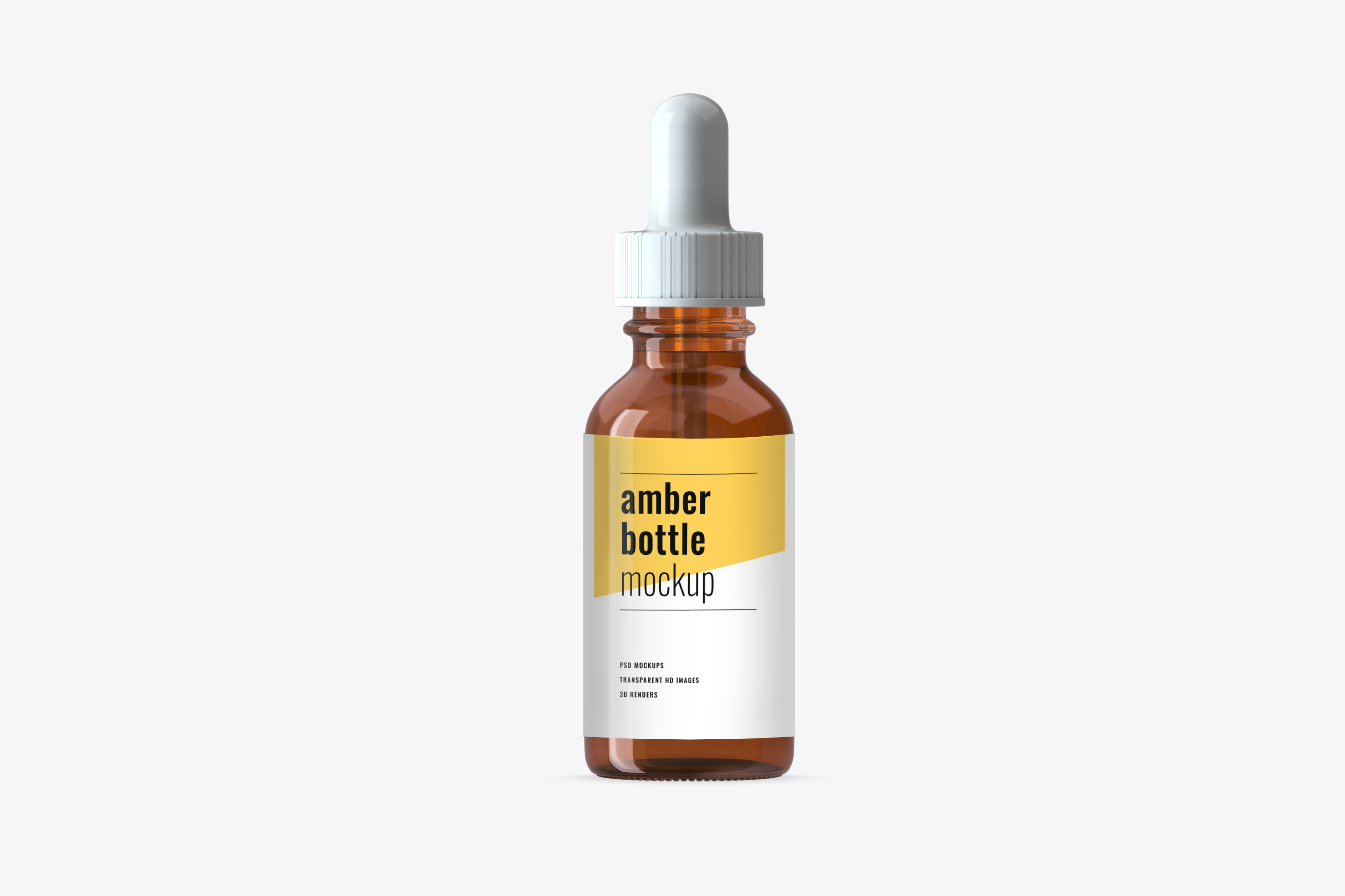 Download Amber Dropper Bottle Mockup - Mockup Daddy