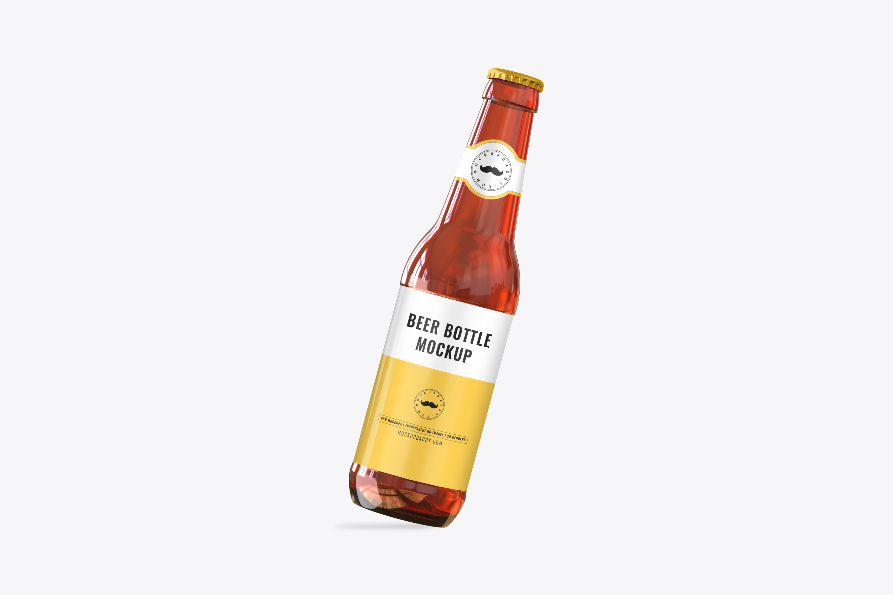 Download Beer Bottle Mock-Up - Mockup Daddy