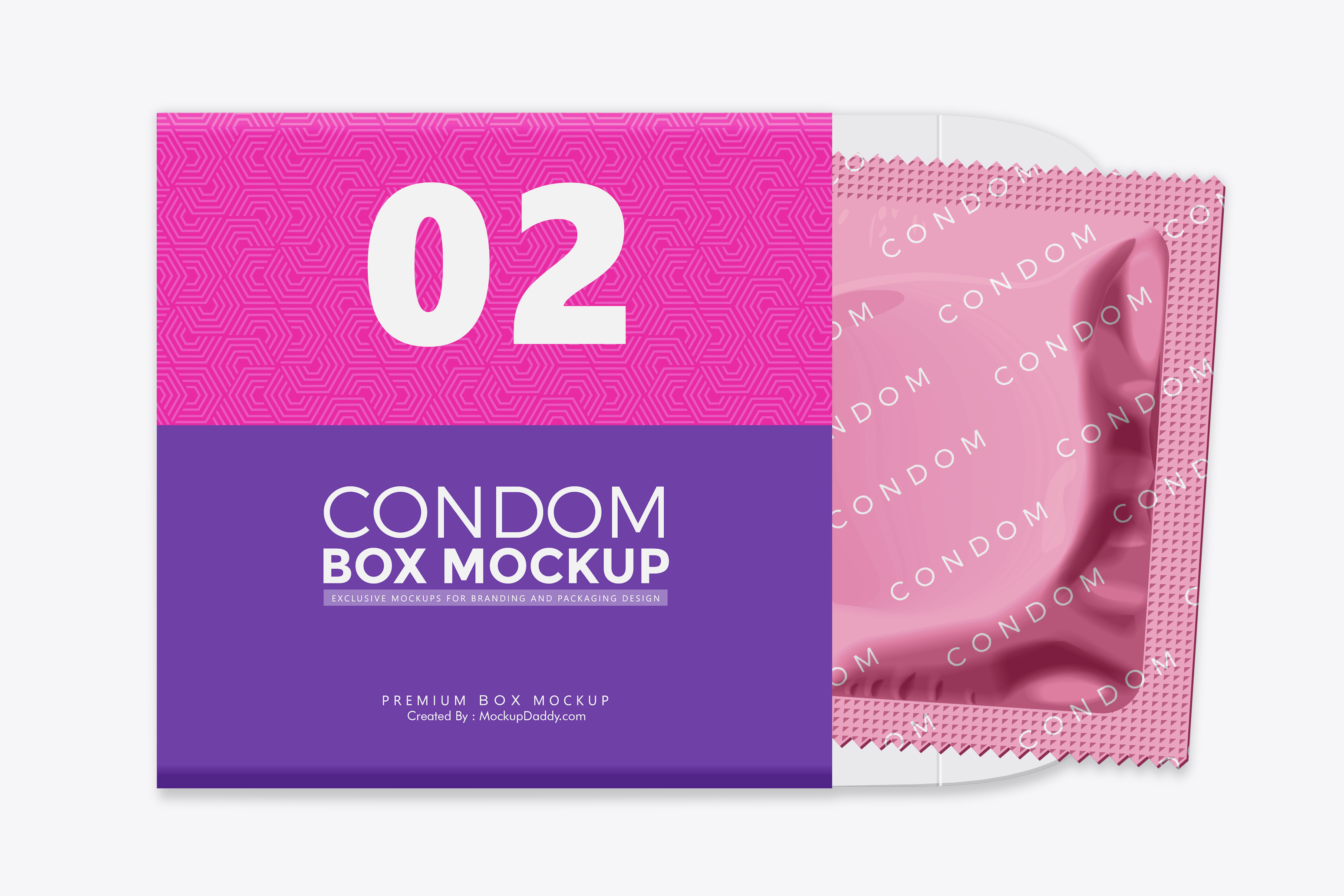 Download Condom Packaging Mockup Mockup Daddy