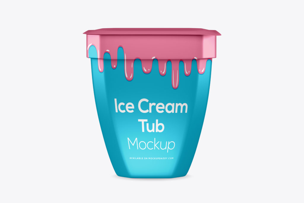 Download Ice Cream Container Mockup - Mockup Daddy