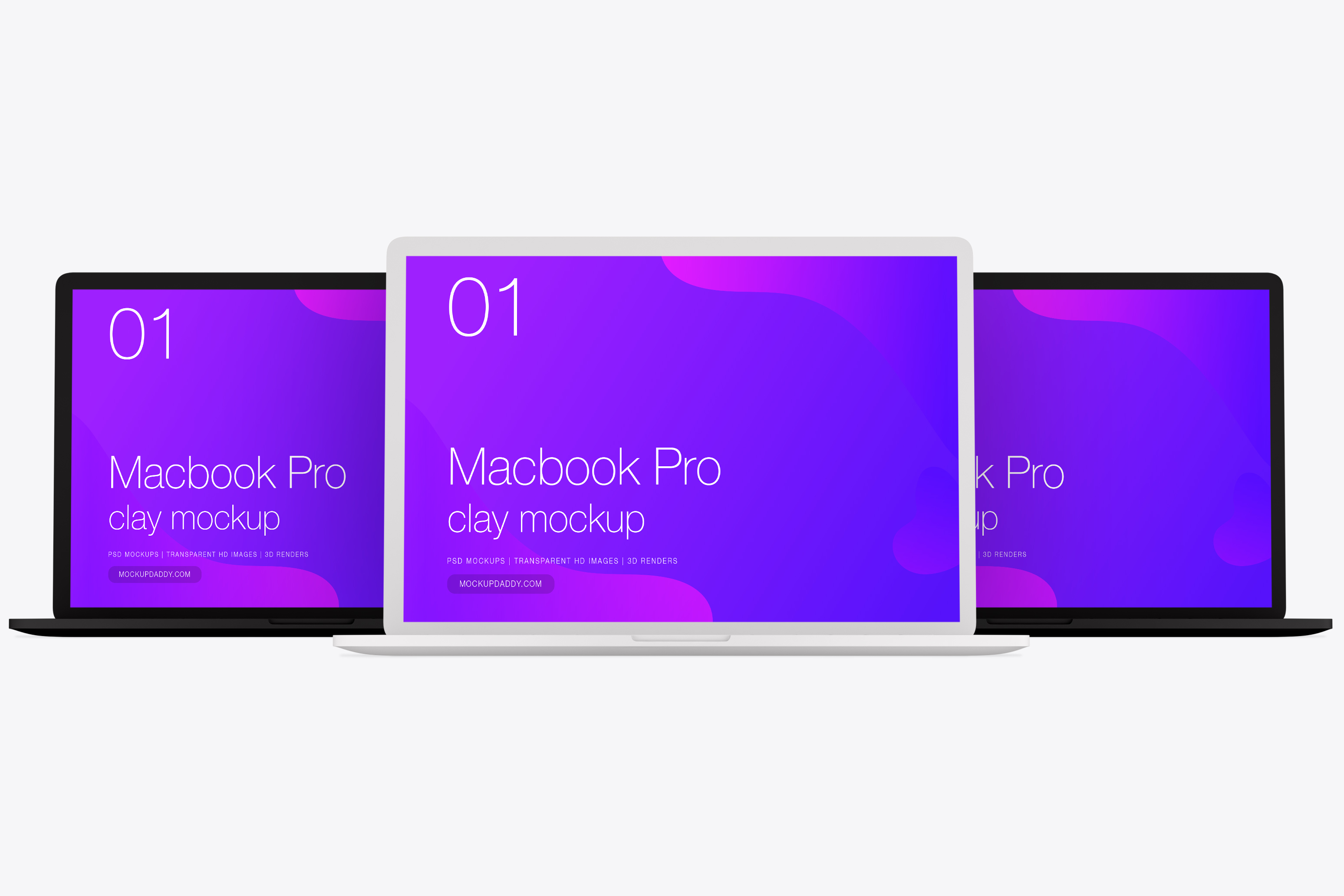 Download MacBook Pro 2019 Clay Mock-Up - Mockup Daddy