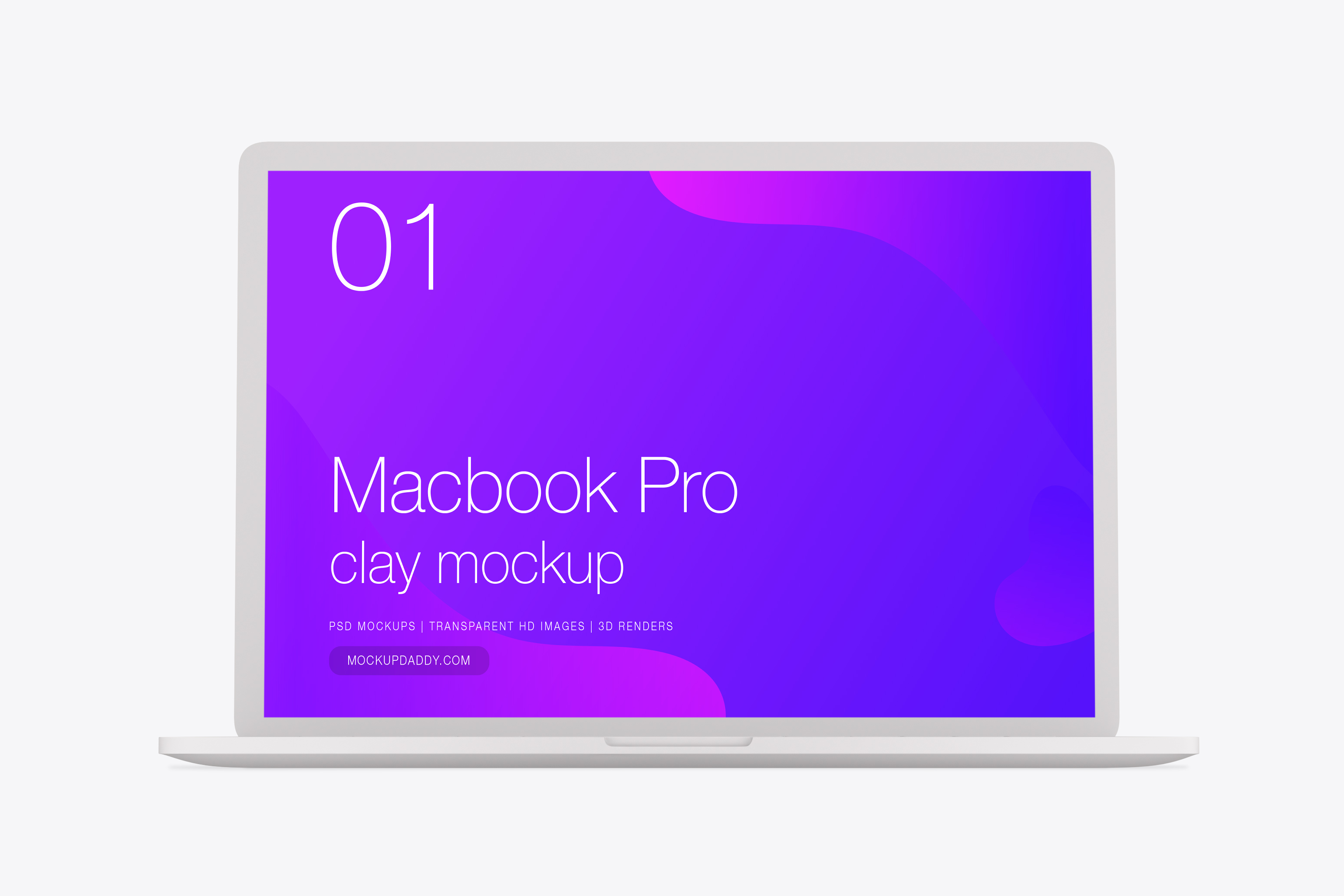 Download MacBook Pro 2019 Clay Mock-Up - Mockup Daddy