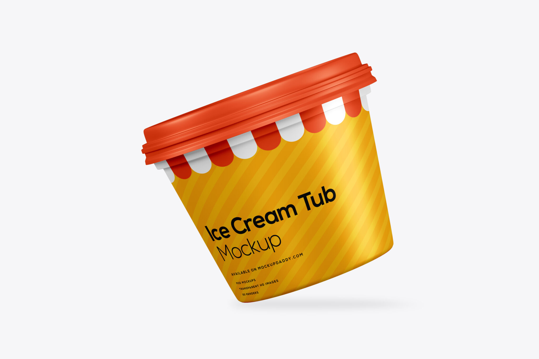 Mini Ice Cream Tub Mockup - Easy to Edit, Free Download Sample.