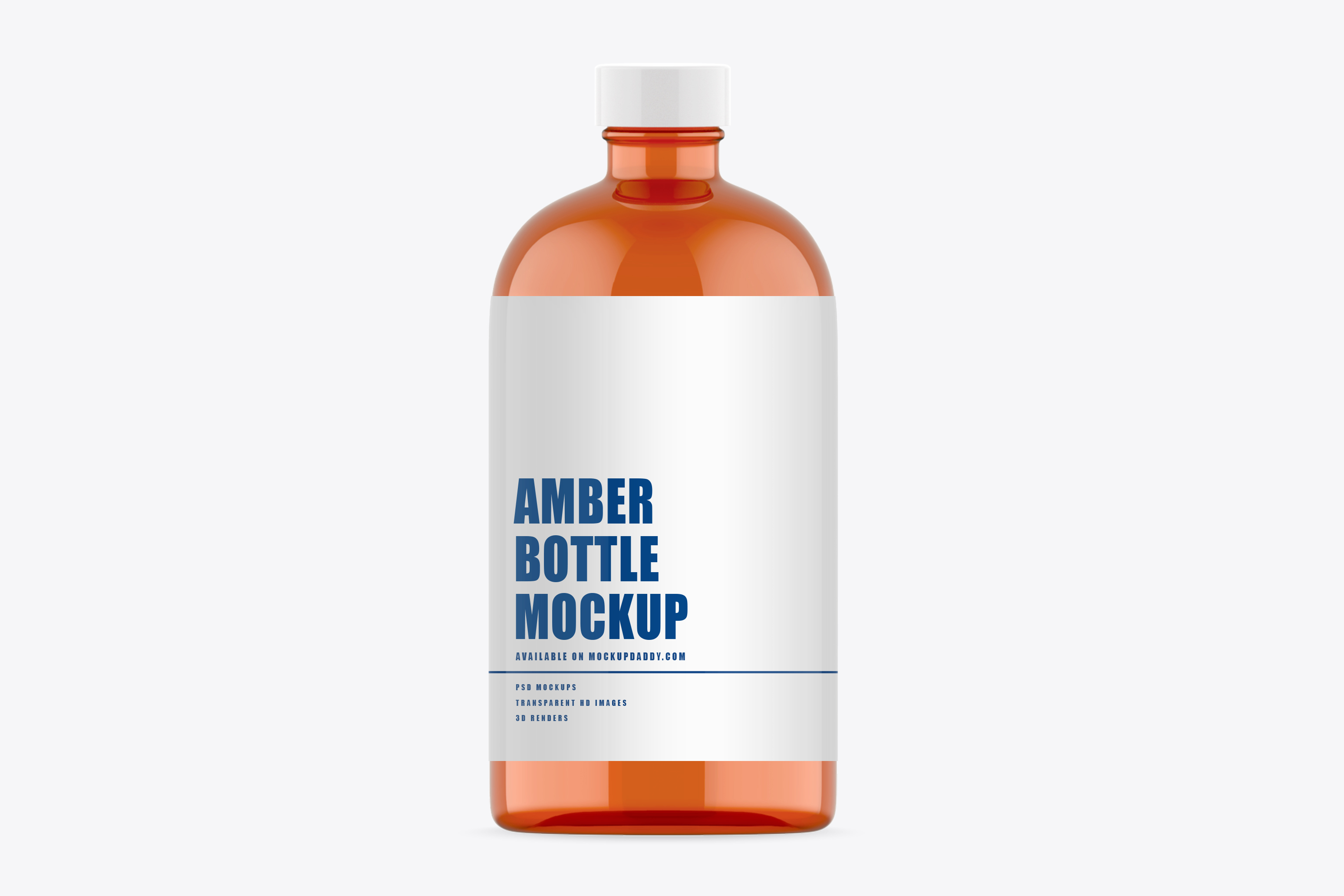Download Pharma Amber Bottle Mockup - Mockup Daddy