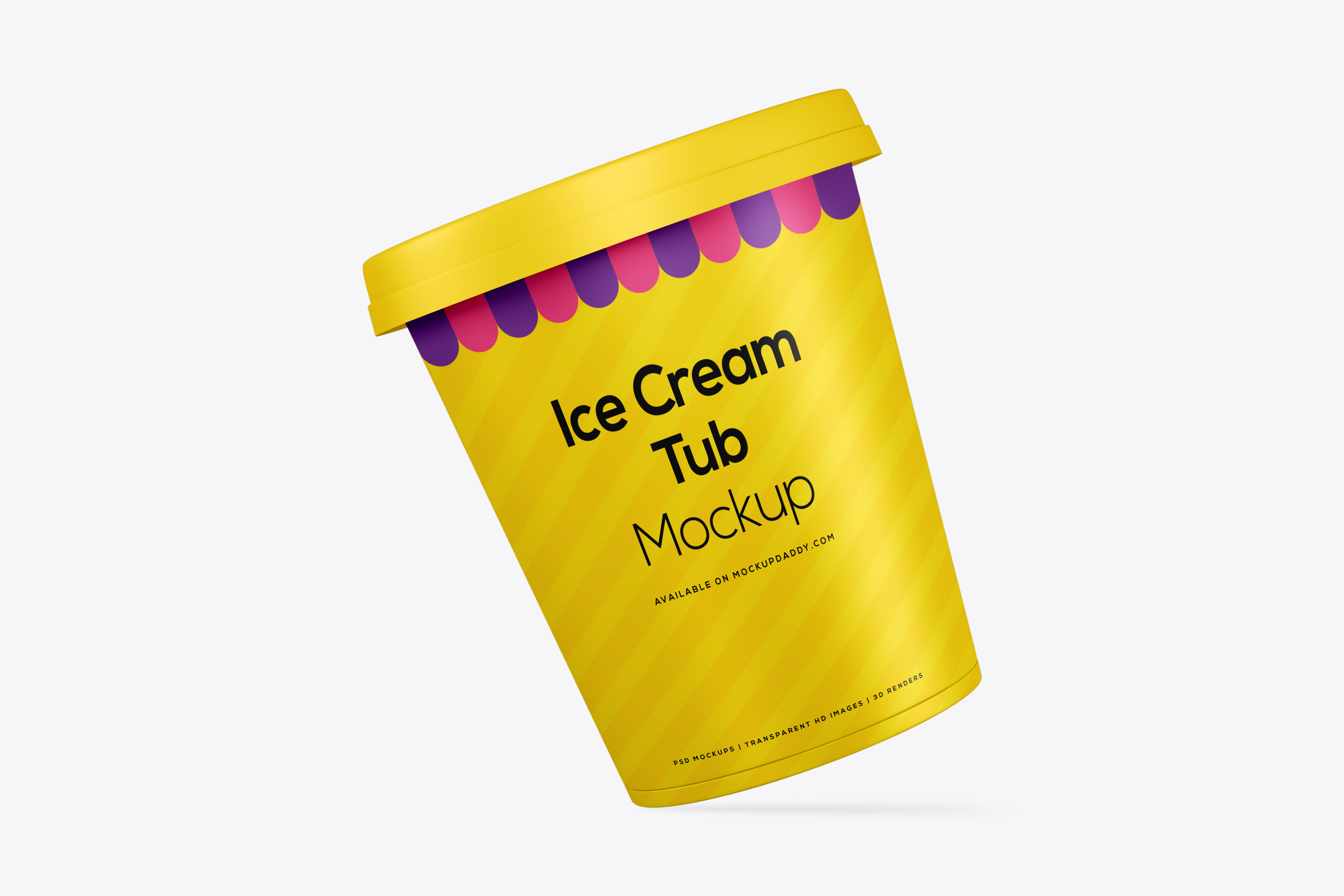 Download Regular Ice Cream Tub Mockup - Mockup Daddy