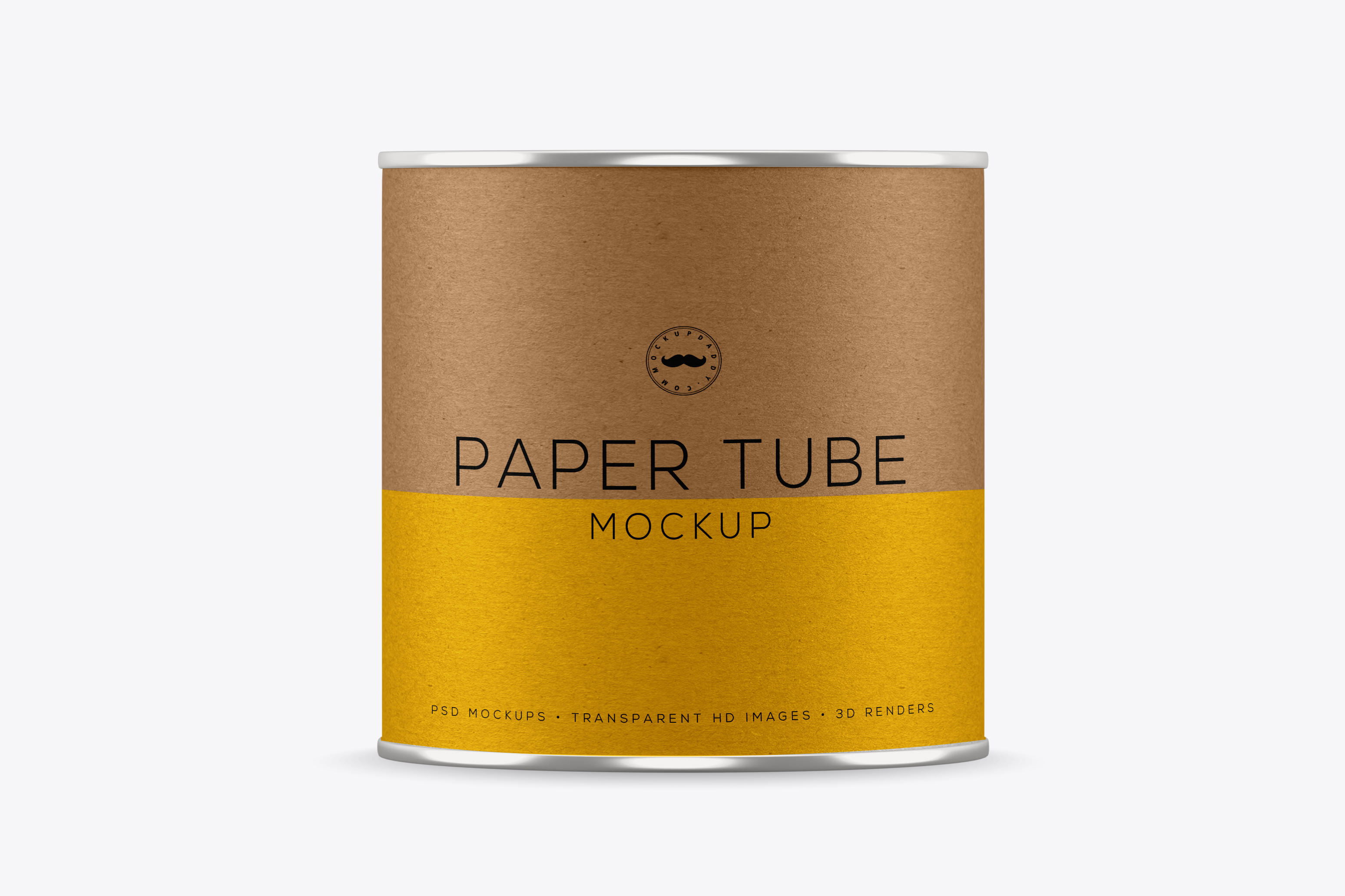 Round Paper Tube Jar Mockup - Mockup Daddy