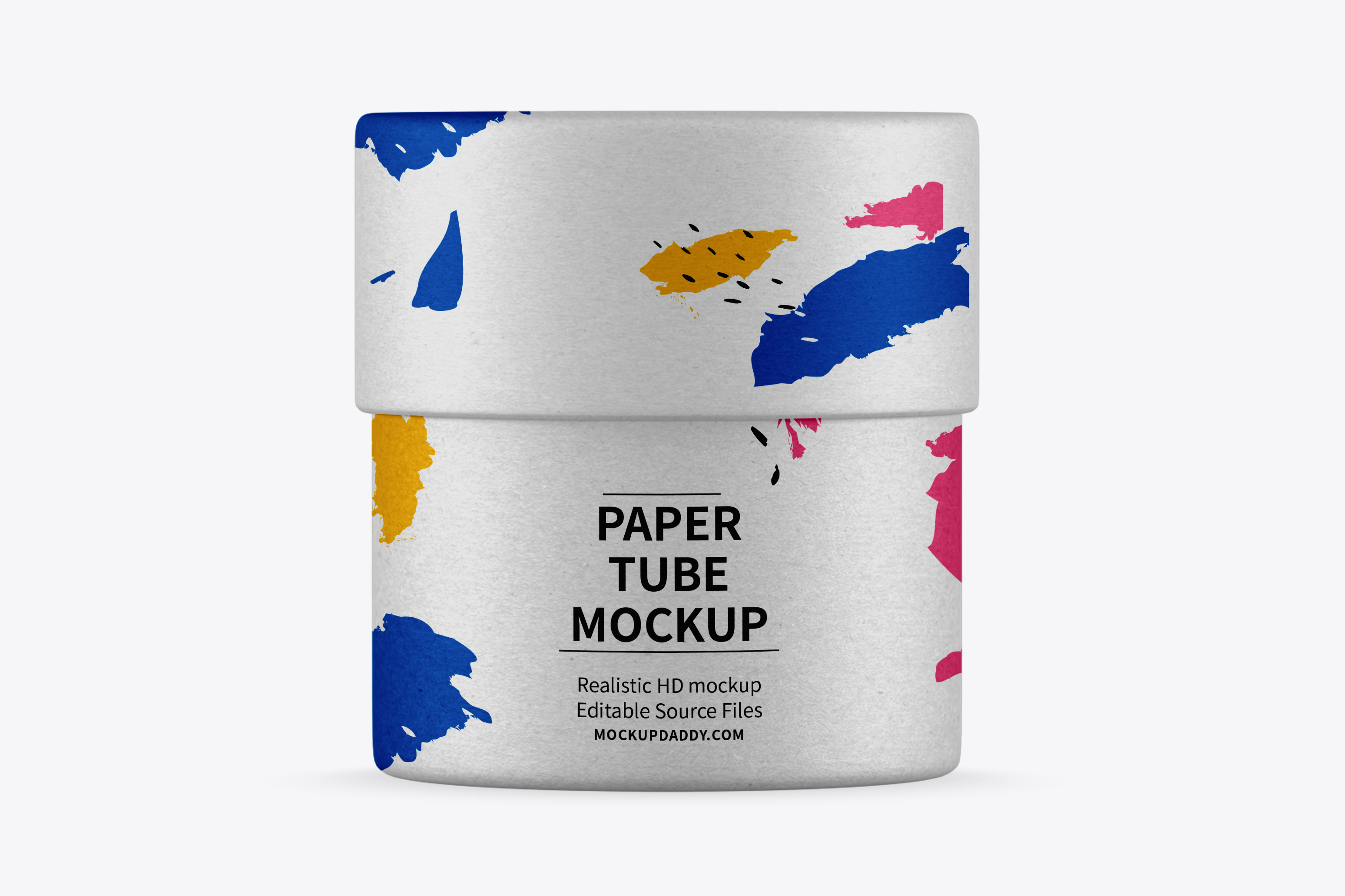 Download Small Corrugated Paper Tube Mockup - Mockup Daddy