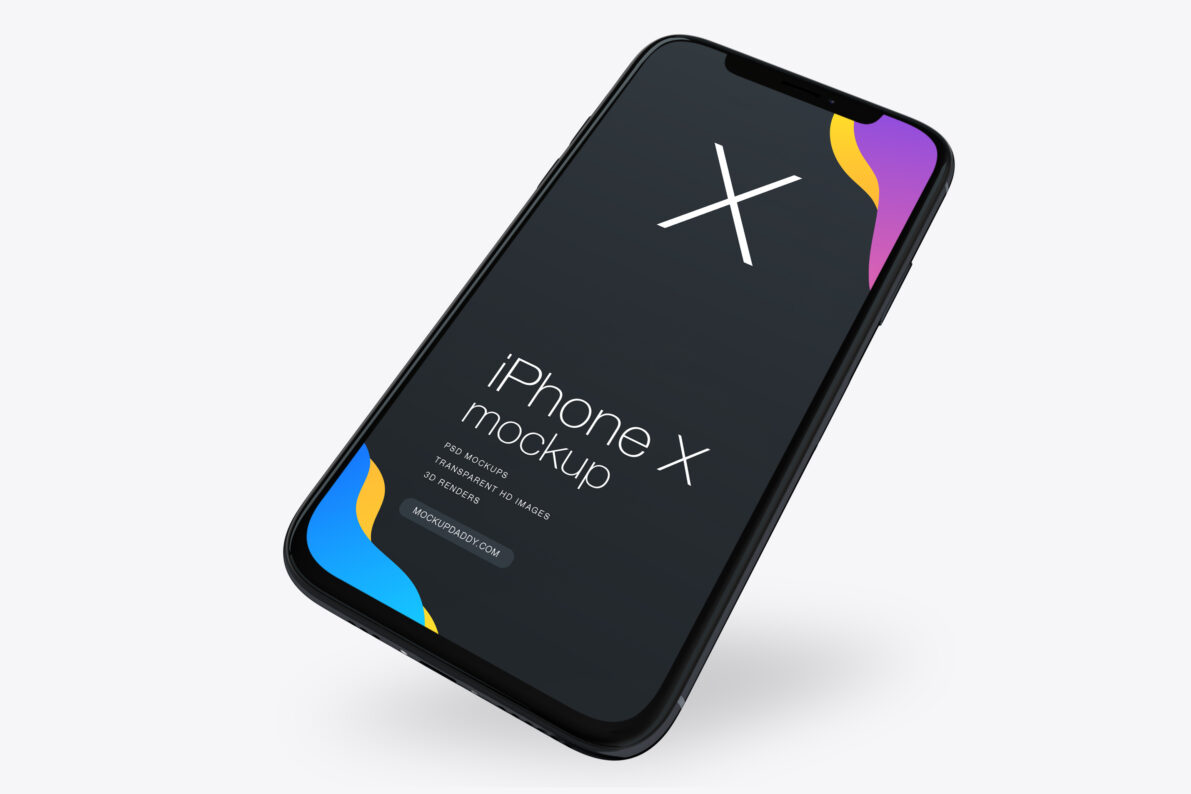 iPhone Xs Space Grey Mockup - Mockup Daddy