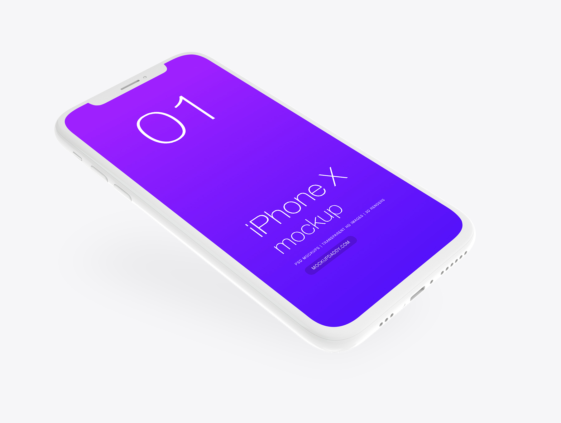 Download Apple iPhone Xs Clay Mockup - Mockup Daddy