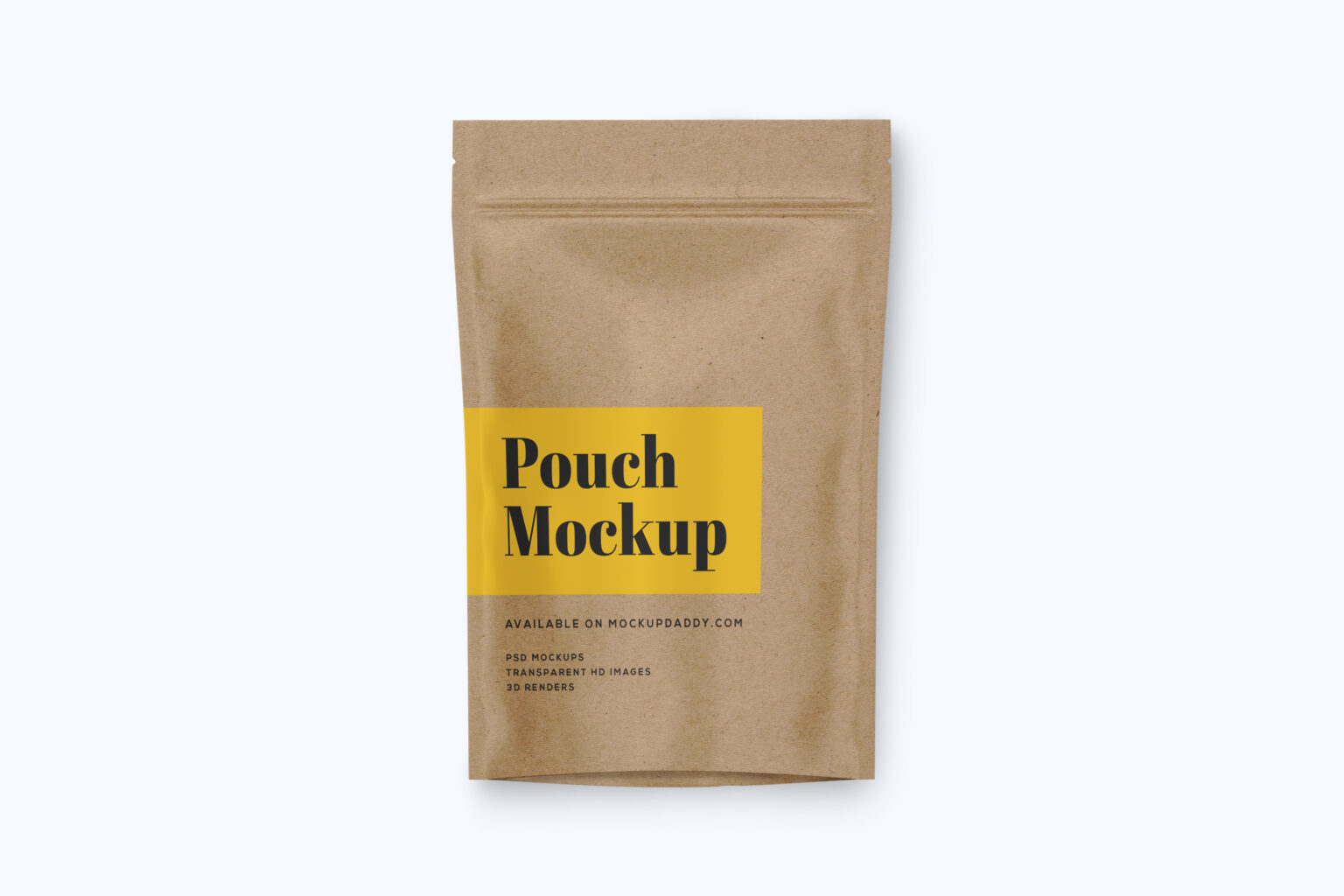 Craft Paper Pouch Psd Mockup - Mockup Daddy