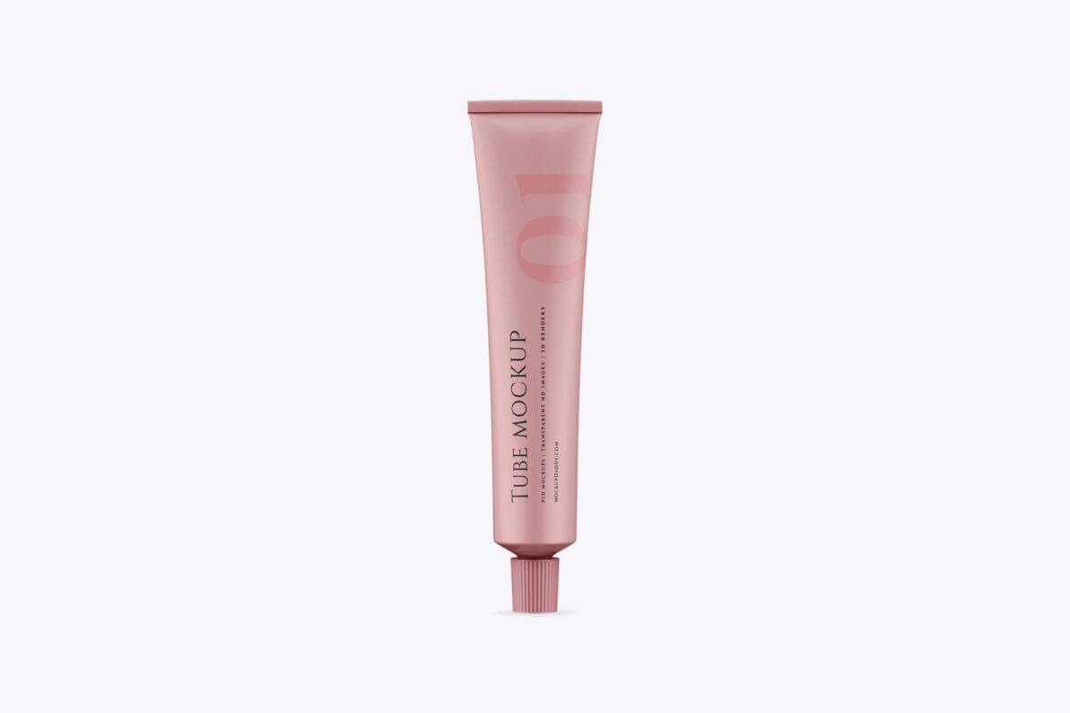 Face Cream Tube Mockup - Mockup Daddy