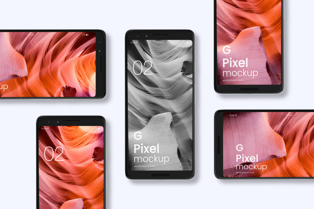 Google Pixel 3 Mockup - Mockup Daddy