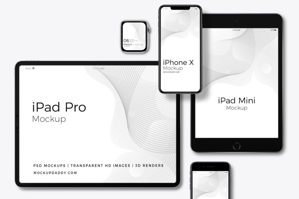 35 Latest Apple Devices Responsive Mockups,