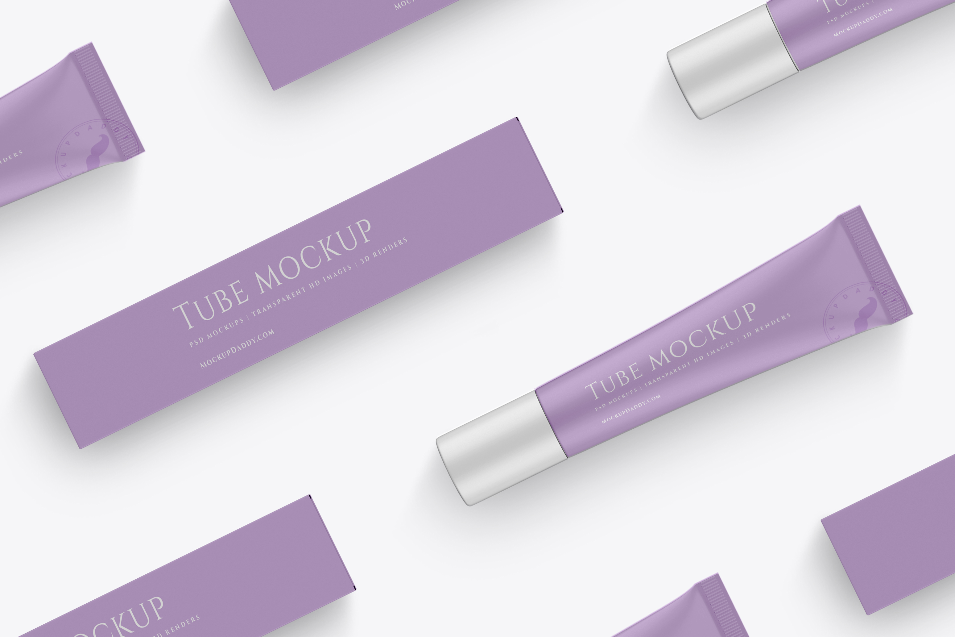 Download Tube and Box Psd Mock-Up - Mockup Daddy