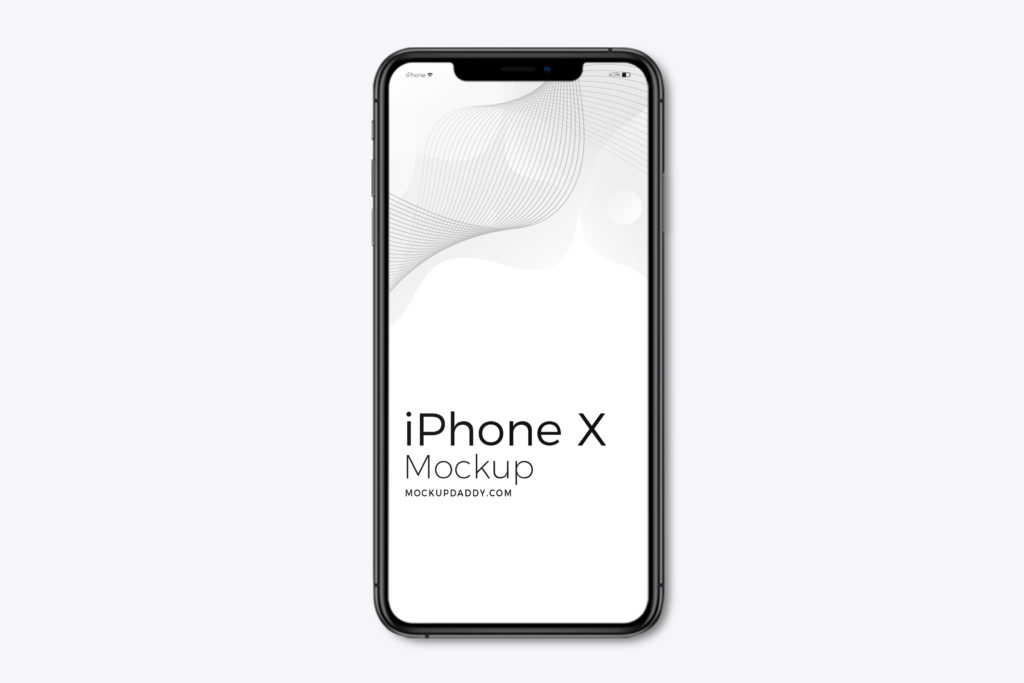 iPhone Xs Black Isometric Mockup - Mockup Daddy