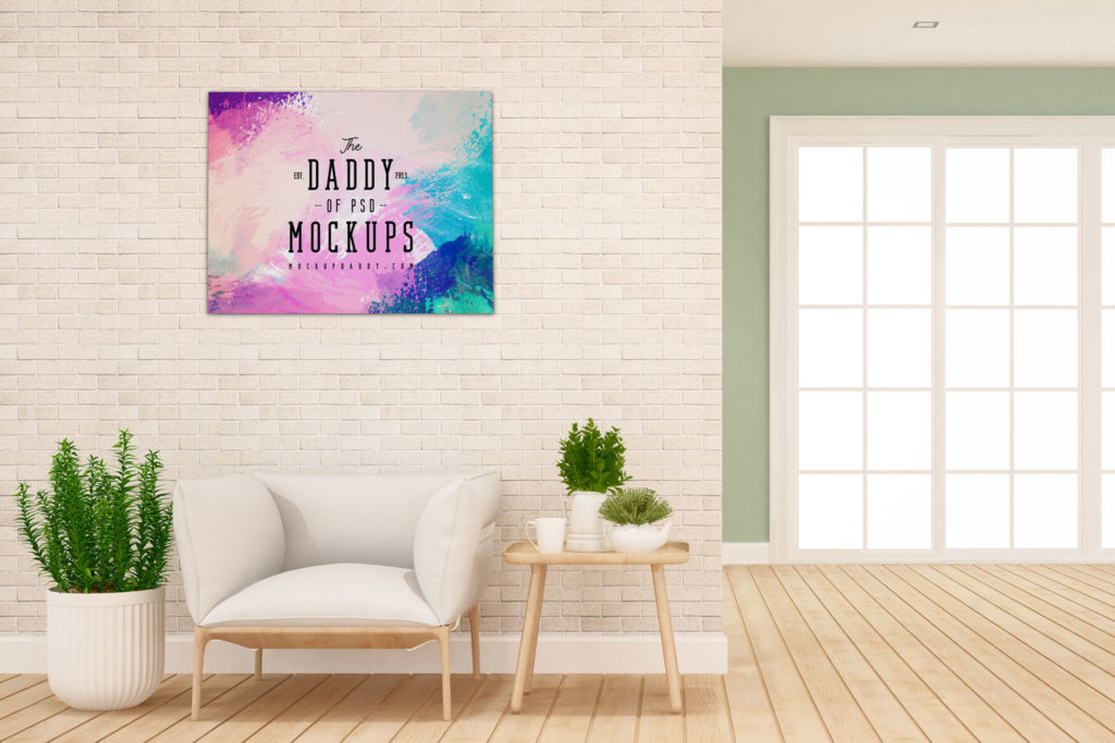 Painting Psd Mockup Template - Mockup Daddy
