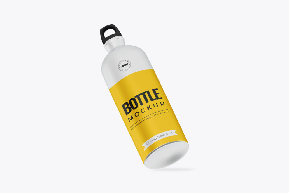 Small Blender Bottles PSD Mockup, Floating – Original Mockups
