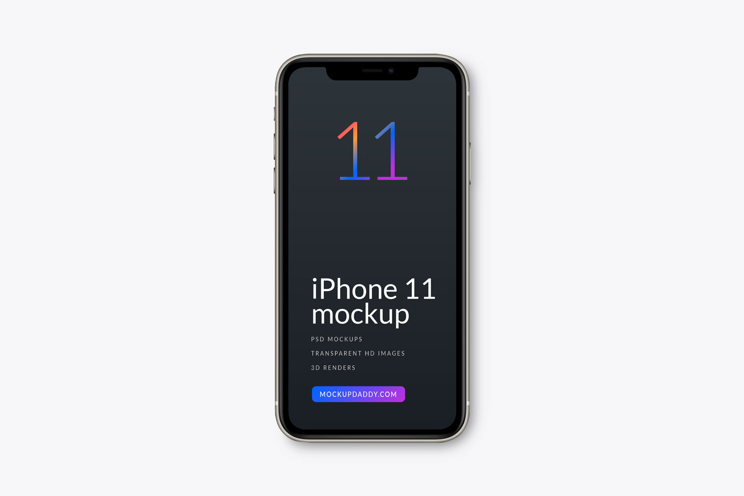 Download White iPhone 11 Mockup - Mockup Daddy