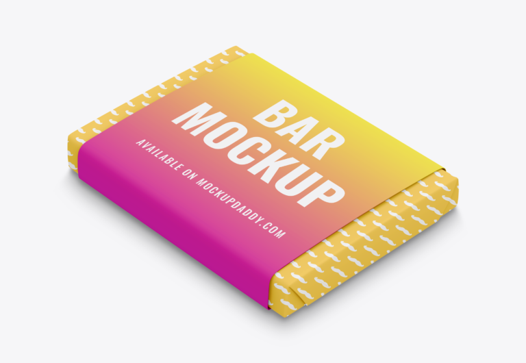 Download Chocolate Bar Wrapper Mockup - Mockup Daddy