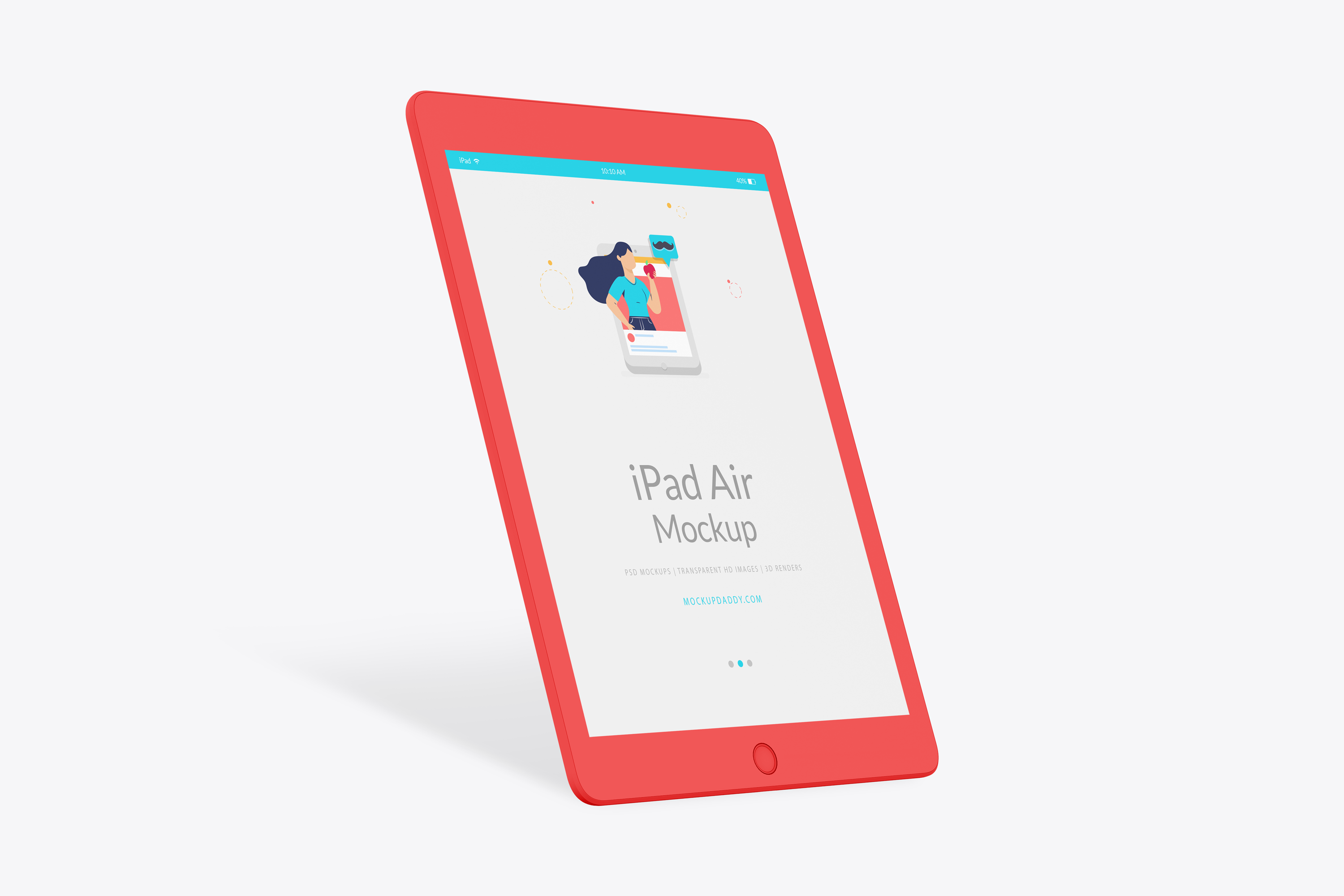 Download iPad Air Clay Mockup - Mockup Daddy