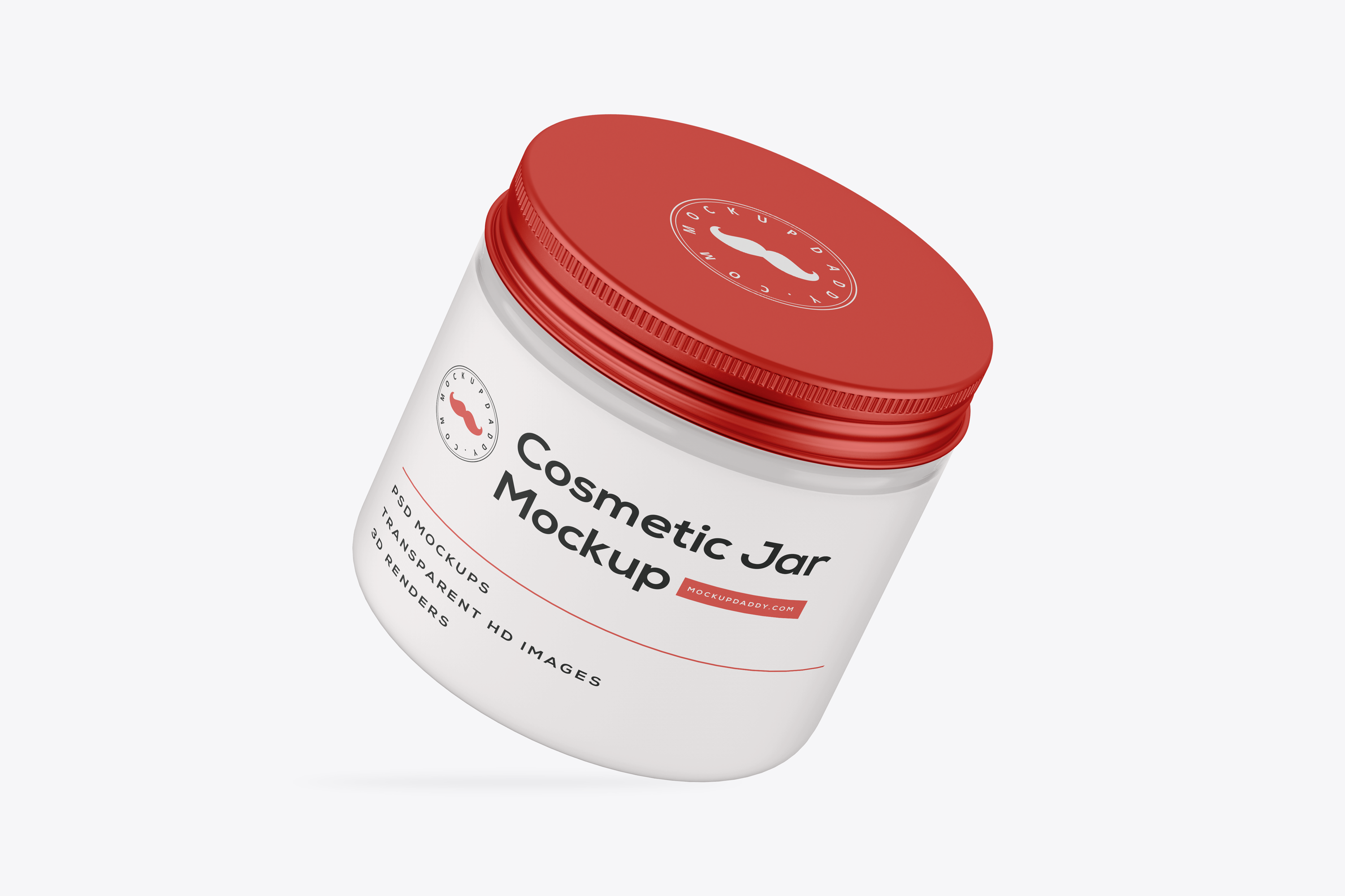 Download Cosmetic Clear Jar Mockup 4 Angles - Mockup Daddy