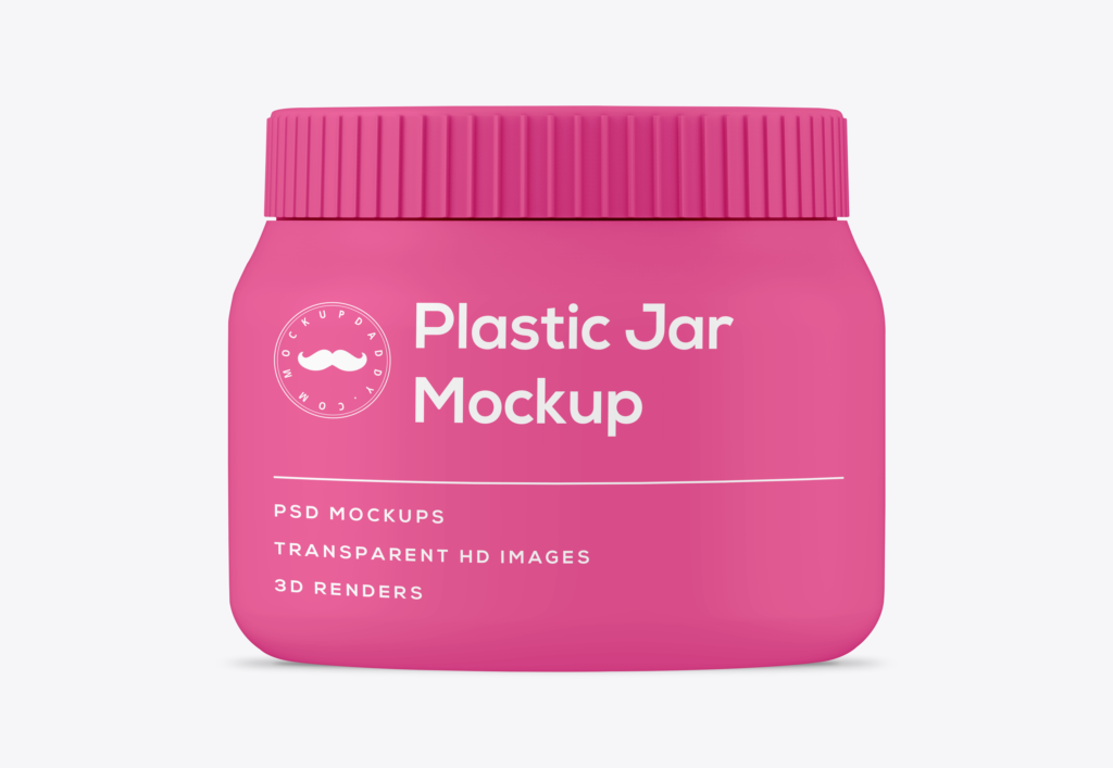 Download Free Plastic Jar Mockup - Mockup Daddy