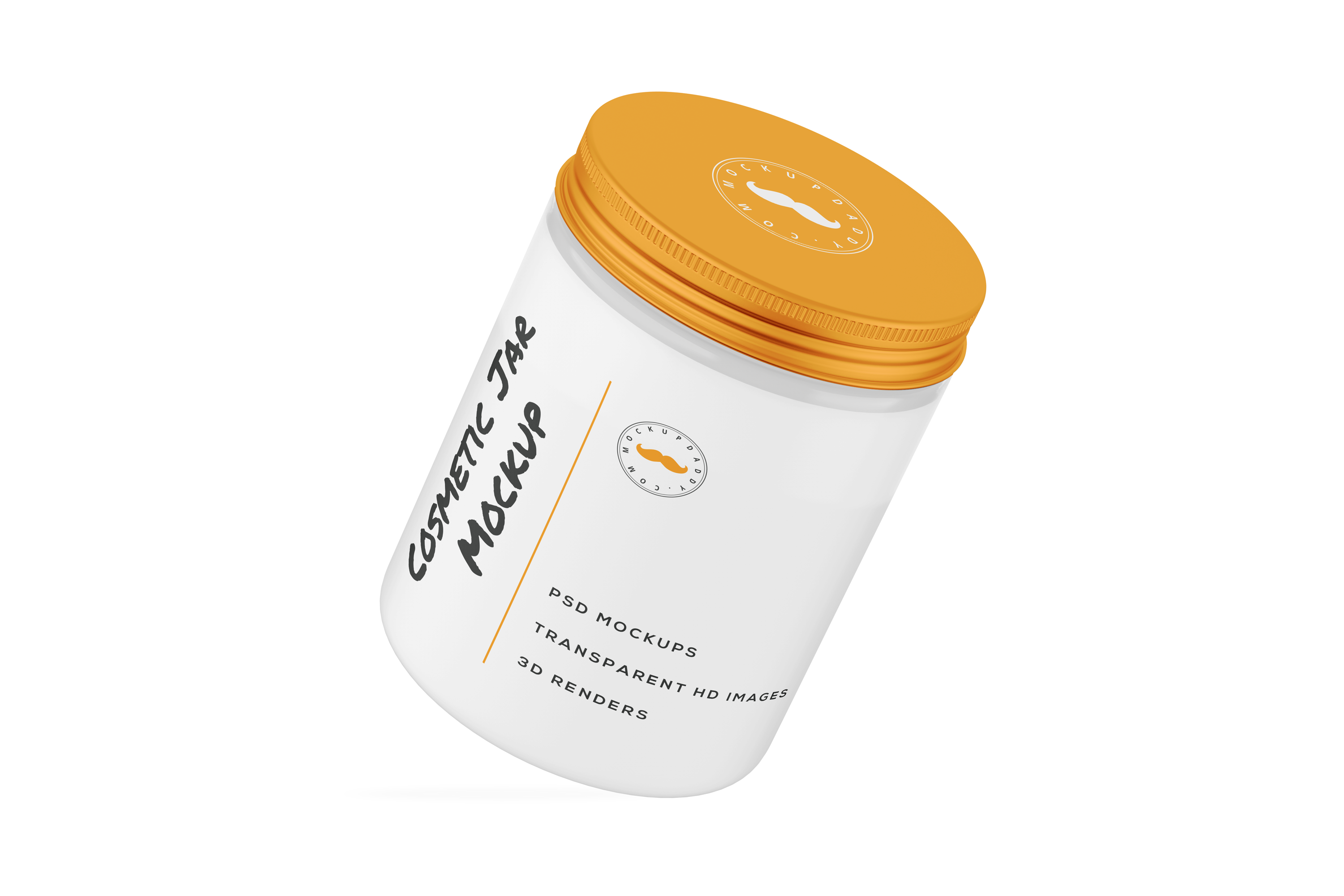 Download Large Cosmetic Clear Jar Mockup - Mockup Daddy