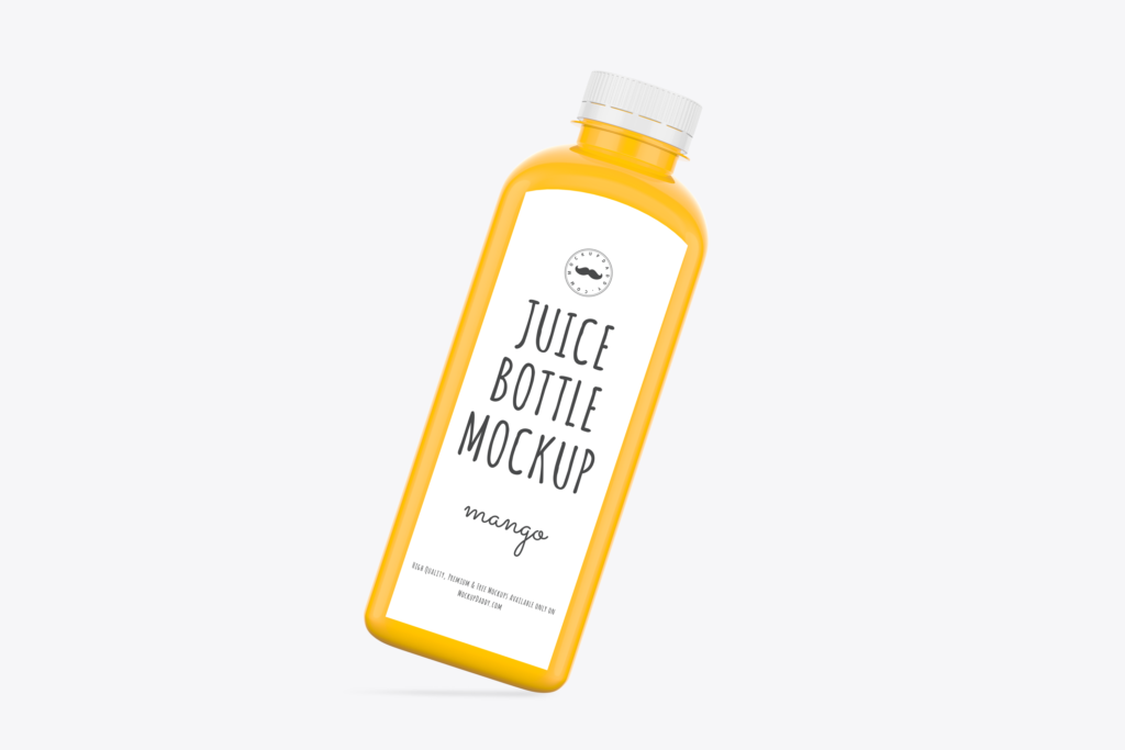 Mango Juice Bottle Mockup Mockup Daddy