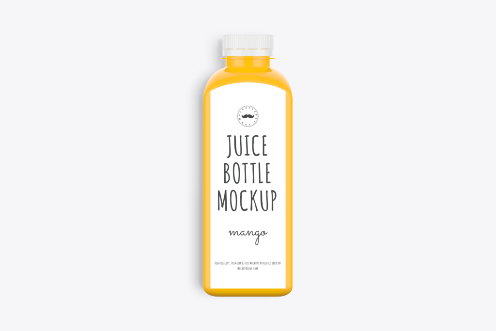 Mango Juice Bottle Mockup Mockup Daddy