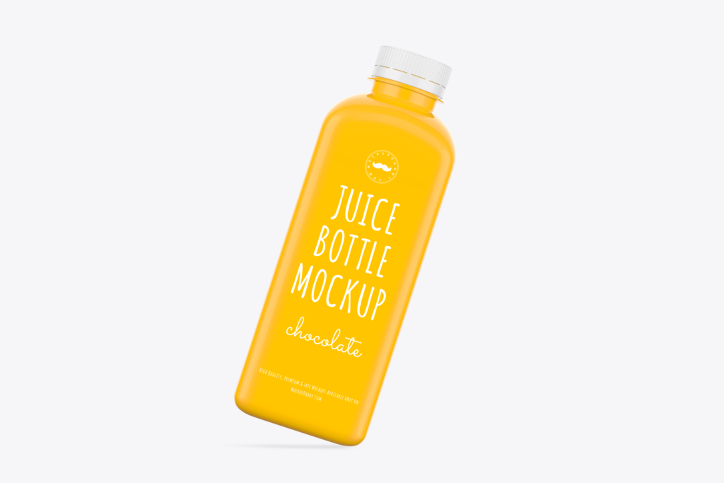 Mango Juice Bottle Mockup - Mockup Daddy