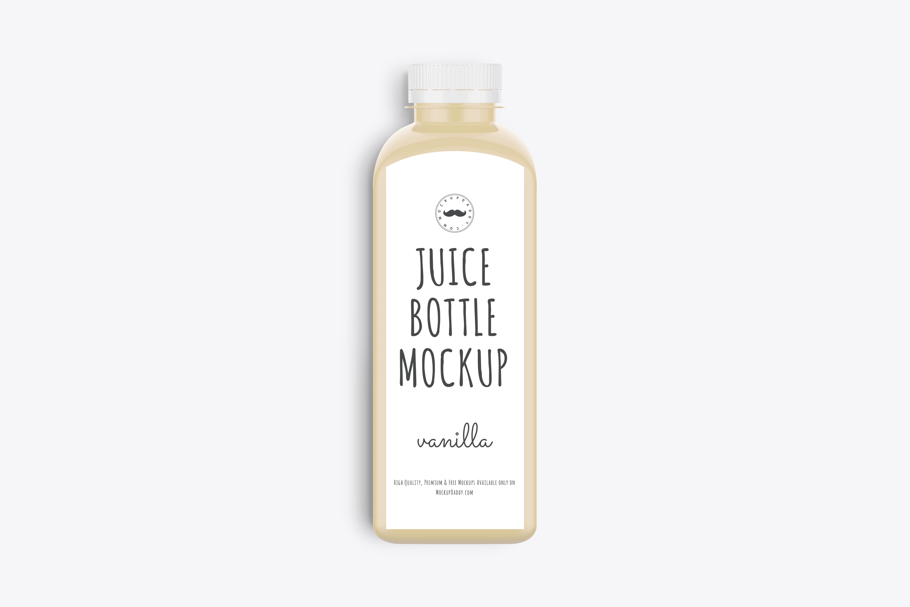 Download Vanilla Smoothie Bottle Mockup Mockup Daddy