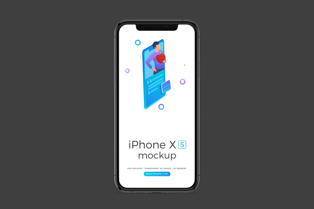 Download Realistic iPhone Xs Space Gray Mockups - Mockup Daddy