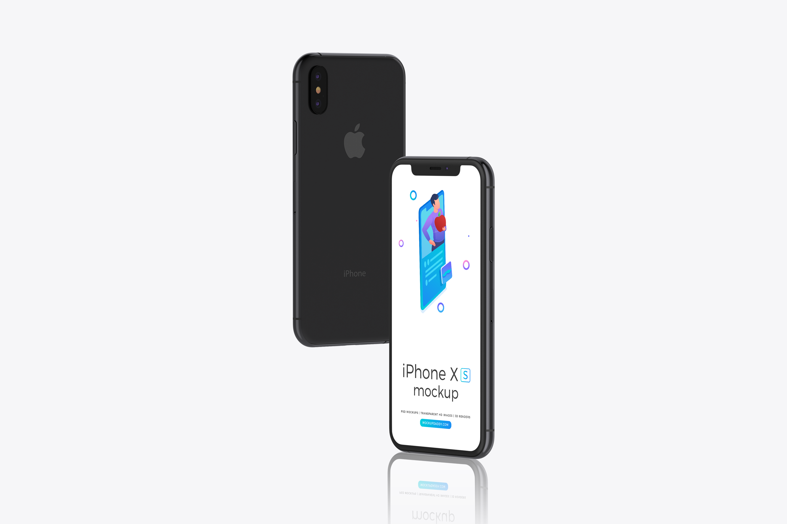 iPhone Xs Space Grey Mockup 10 - Mockup Daddy