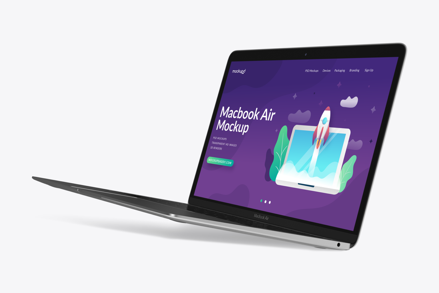 Apple MacBook Air Mockup - 10 Angles - Mockup Daddy