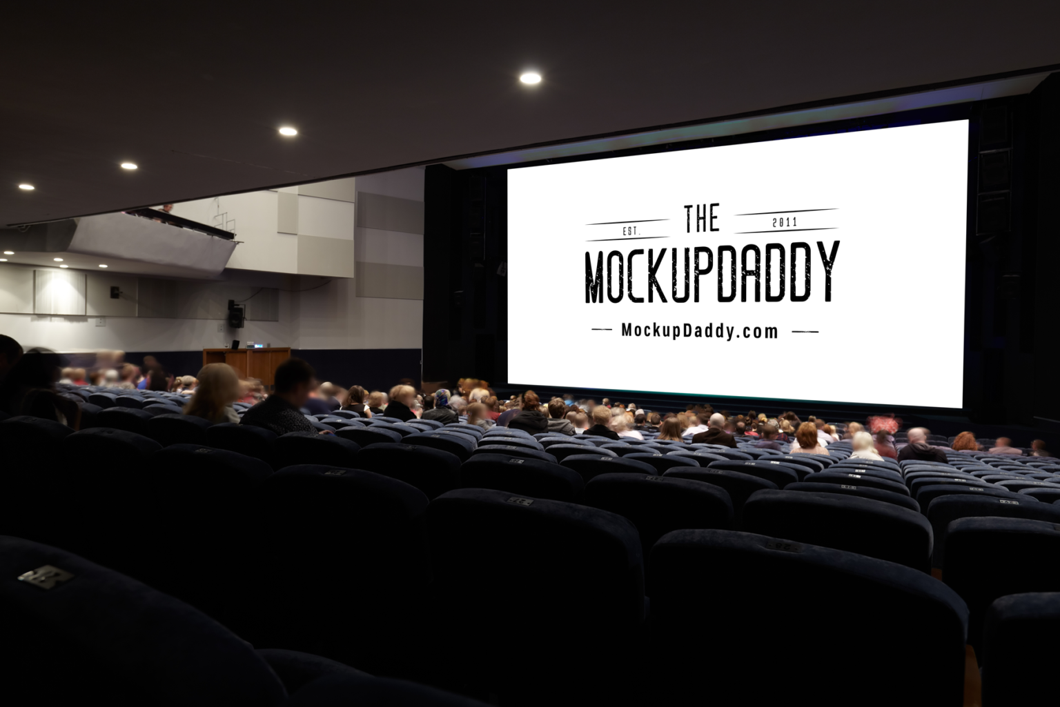 Download Free Cinema Mockup - Free and Premium Psd Mockups