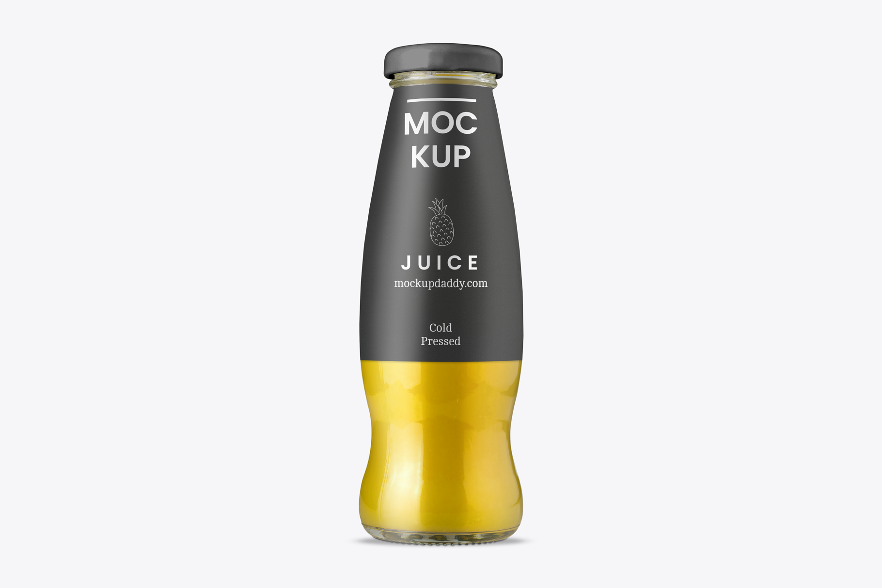 Realistic Glass Juice Bottles Mockup - Mockup Daddy
