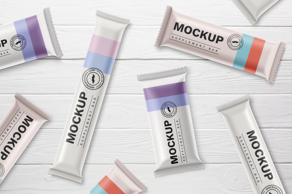 Supplement Protein Bar Mockup - Mockup Daddy