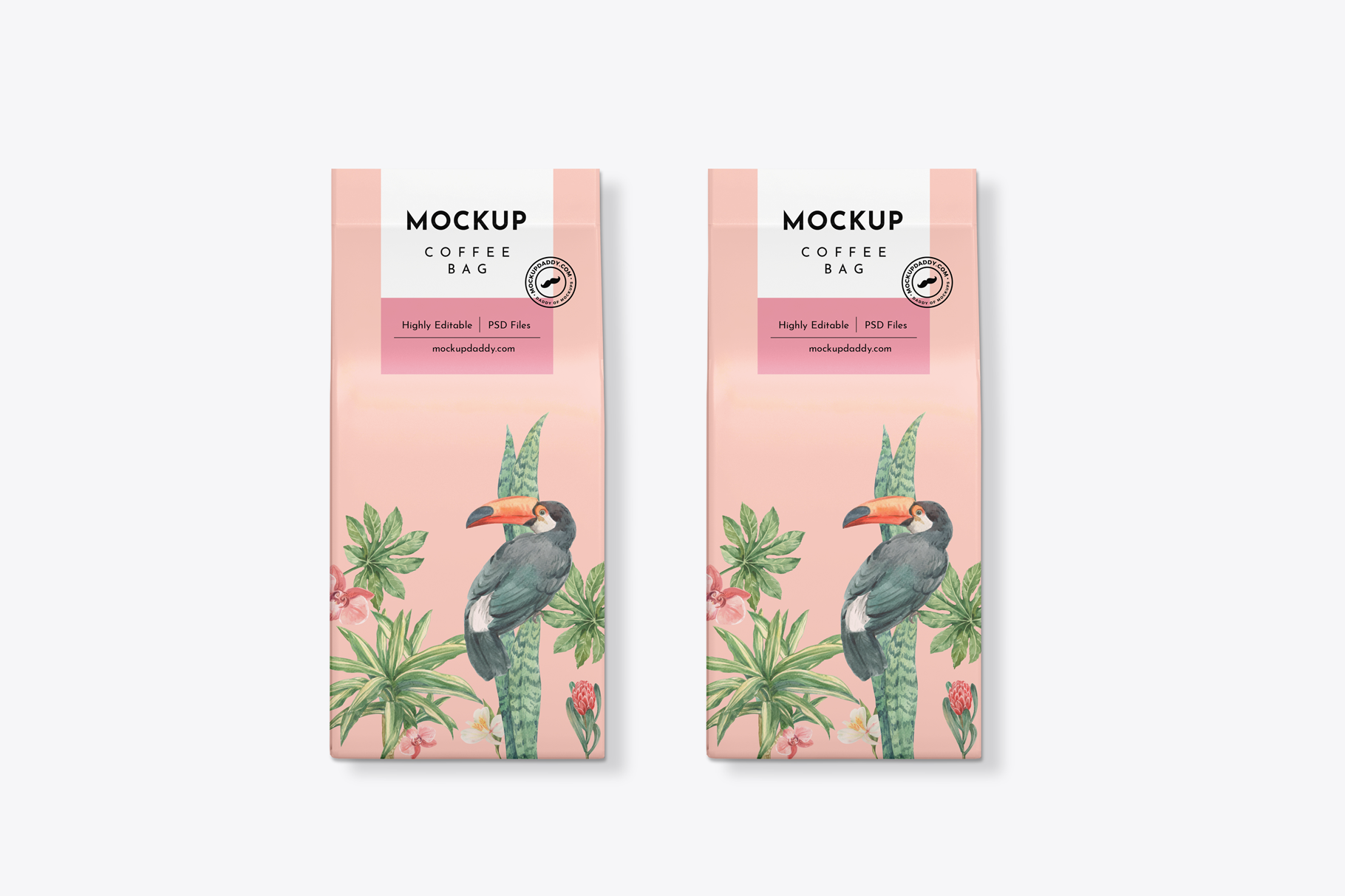 Download Retail Coffee Powder Bag Mockup - Mockup Daddy