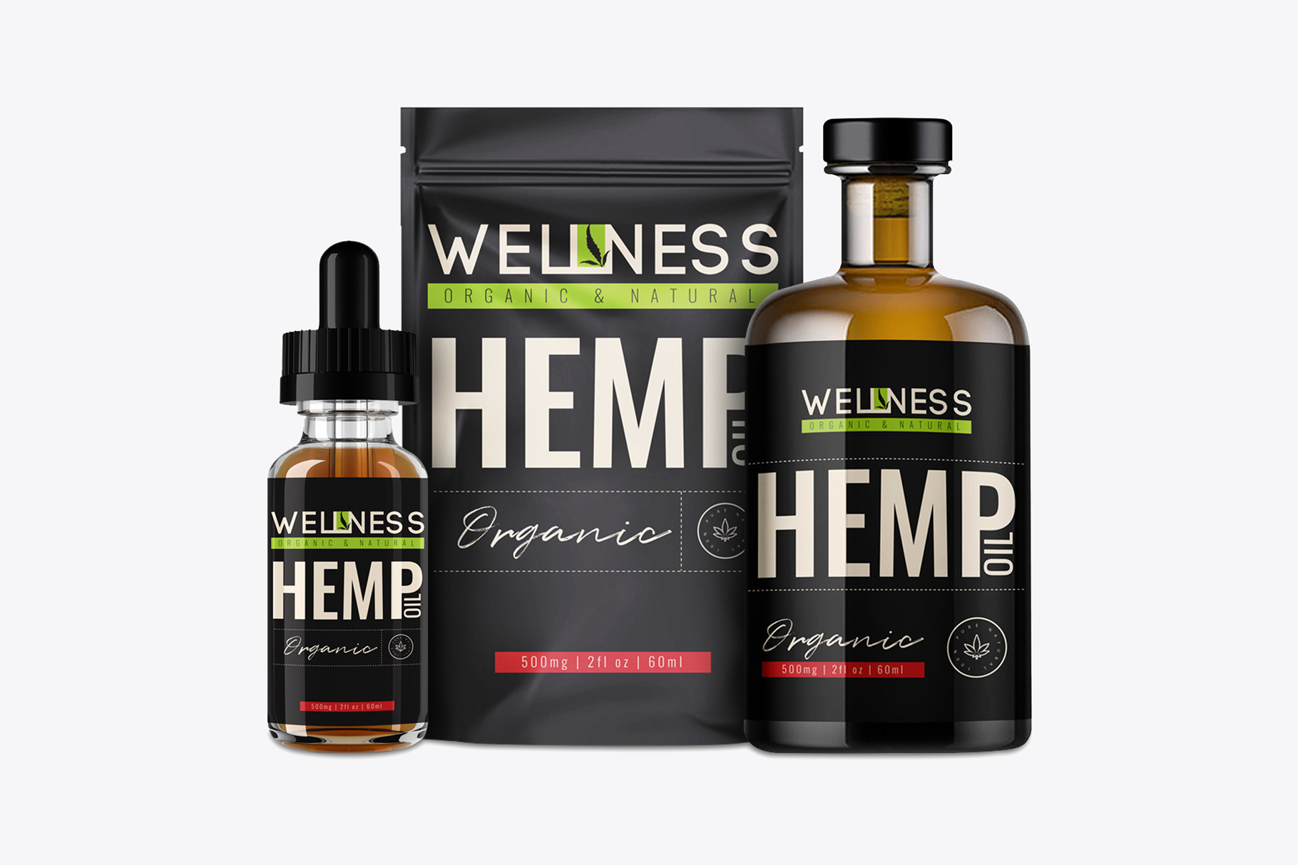 Download Hemp Packaging Print Template - Mockup Daddy